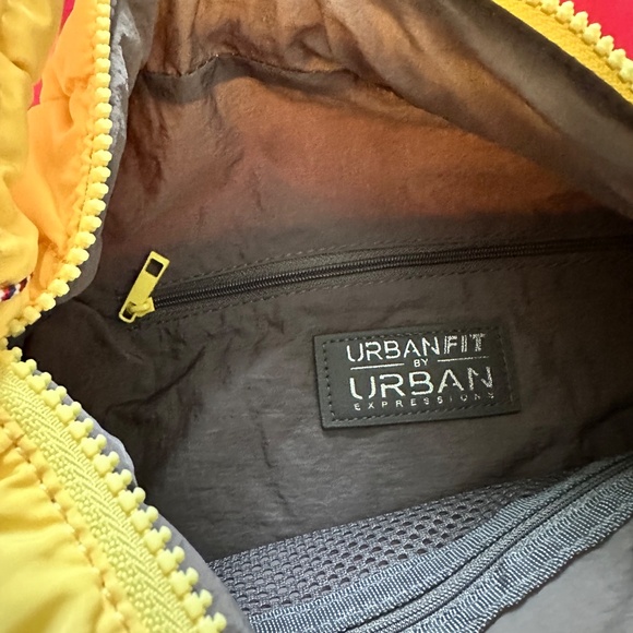 Urban Fit by Urban Expressions Quilted Puffer Bag Soft Yellow - Picture 2 of 6